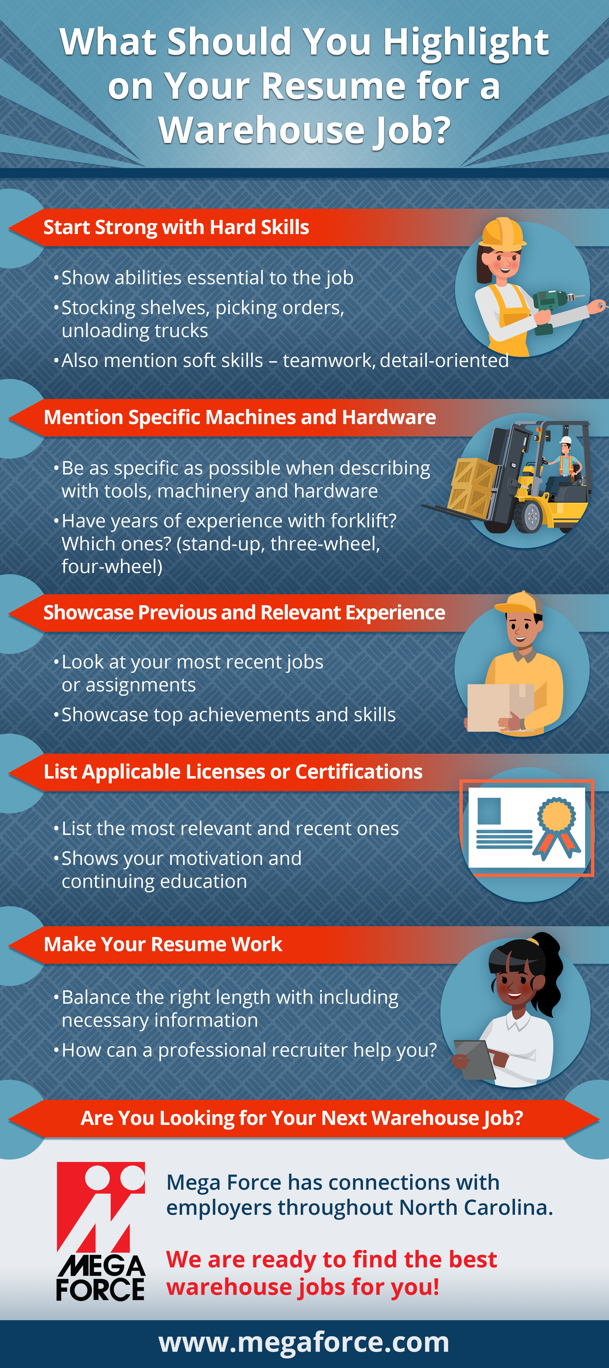 What Should You Highlight On Your Resume For A Warehouse Job Infographic